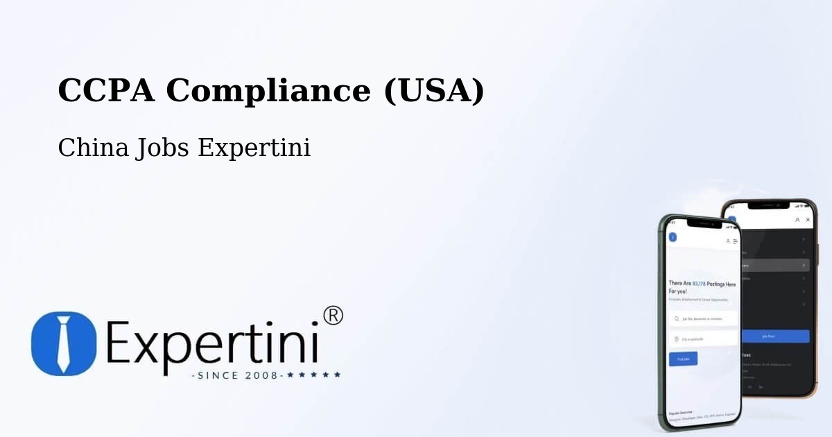 CCPA Privacy Rights & Compliance Notice – Datong - China Jobs Expertini