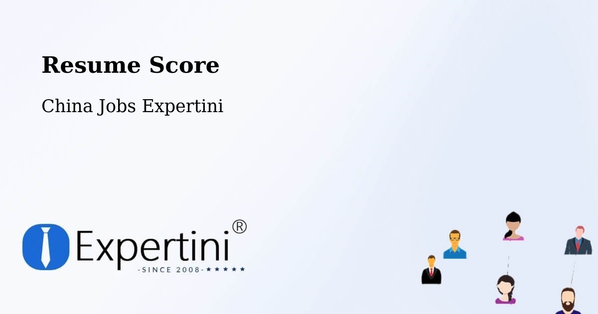 Resume Score & Job Description Match Tool – Datong - China Jobs Expertini