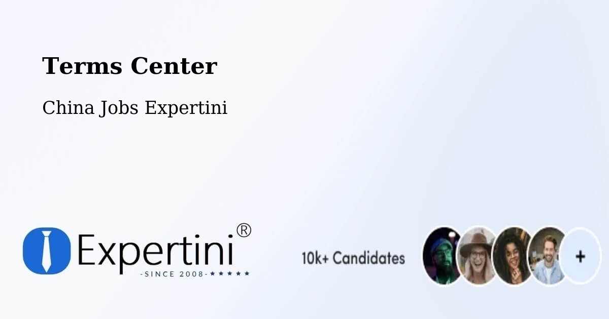 Terms of Service – Datong - China Jobs Expertini